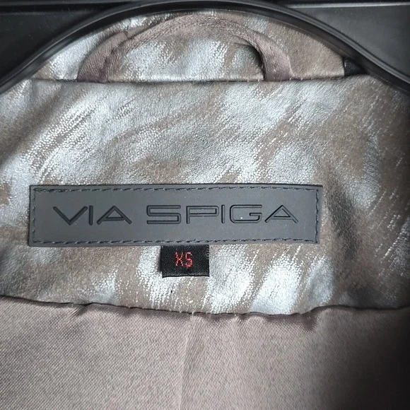 Via SPIGA Stylish Gray Women's Coat - Picture 5 of 6